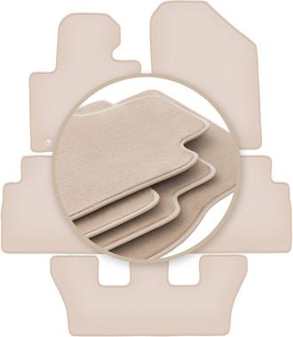 OEM Alfombrillas Premium Beige Para: Kia Sorento Iii 7 Plazas 2015