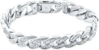 Pompeii3 Mens Designed Link 14k Gold (62gram) or Platinum (100gram) 10.5mm Bracelet 8.25