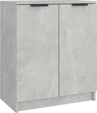 vidaXL Vidaxl - Mueble Zapatero Madera Contrachapada Gris Hormig&oacute;n 59x35x70 Cm