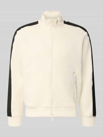 A|X Armani Exchange Regular Fit Sweatjacke aus Baumwoll-Mix Modell Felpa in Weiss, Gr&ouml;&szlig;e XXL