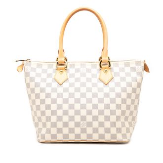 Louis Vuitton Pre-owned Womens Damier Azur Saleya Pm - Light Grey Textile - One Size