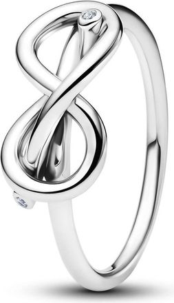 Pandora Infinity Knot Ring In Silver