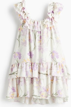 H&M Kleid mit Volants - White