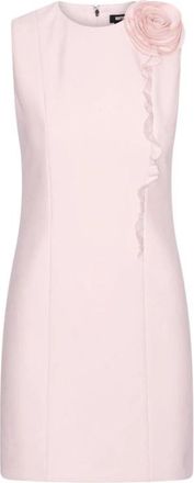 Rotate Crepe Mini Flower Jurk - Dames - Feestkleedjes - Roze - L - Polyester - Kleedjes