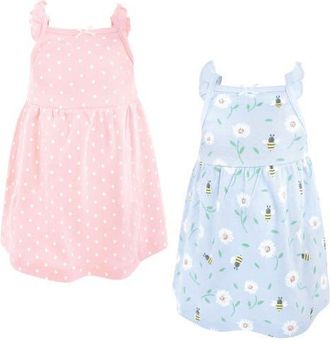 Hudson Baby 2Pk Sleeveless Dress in Daisy Bee at Nordstrom, Size 12-18M