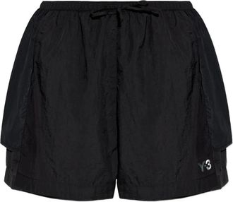 Yohji Yamamoto W Mesh Shorts - Dames - Bermuda - Zwart - L - Korte Broeken