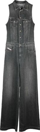Diesel Denim Jumpsuit Tight Fit - Grey