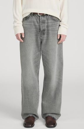 Frame Denim Baggy Jeans in Fogline at Nordstrom, Size 38