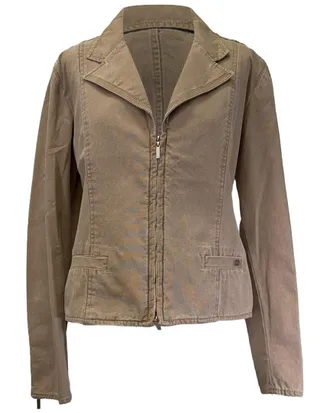 Chanel Zip-Up Denim Jacket, Size Fr 46 (Authentic Pre-Loved)