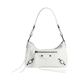 Balenciaga Tassen, Dames, Wit, ONE Size, Katoen, Le City Moto Mini
