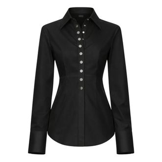 Sportmax Sportmax, Shirts, female, Black, Size: S Azoto Shirt