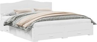 vidaXL Estructura De Cama Con Caj&oacute;n 200 X 200 Cm Madera De Ingenier&iacute;a Vidaxl