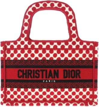 Dior Pre-owned Canvas Tote - Dames - Vintage Shopper - Rood - ONE Size - Vintage
