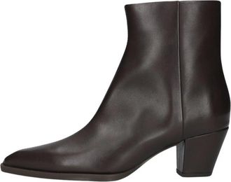 Unisa Lanza Enkellaars - Dames - Cowboylaarzen - Zwart - 39 EU - Leer - Schoenen