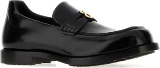 Balenciaga Black-Gold Mocassini Black/gold Loafers
