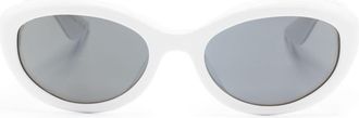 Oliver Peoples oval-frame tinted sunglasses - women - Acetate - 53 - White
