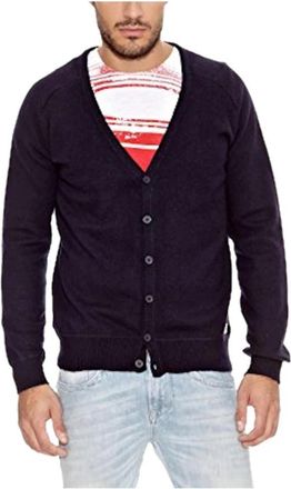 Pepe Jeans London Cardigan - Heren - Vesten - Blauw - S - Katoen - Truien & Vesten