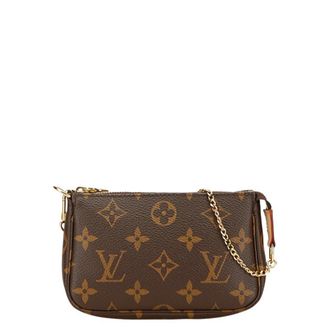 Louis Vuitton Monogram Brown Pvc Leather Pochette (Pre-Owned)