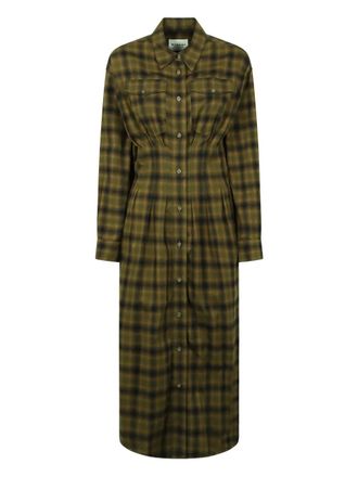 Isabel Marant Timea dress - women - Cotton - 38 - Green