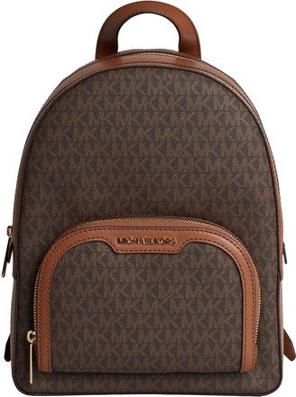 Michael Kors Jaycee Rugzak van bedrukt canvas - Dames - Rugzakken - Bruin - ONE Size - Polyester - Tassen