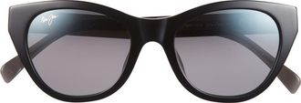 Maui Jim Core Polarized Cat Eye Sunglasses in Black Grey Grey at Nordstrom Rack