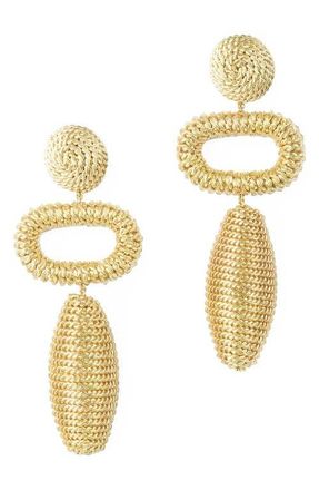 Deepa Gurnani Fontana Drop Earrings in Gold at Nordstrom