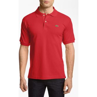 Lacoste Regular Fit Piqu&eacute; Polo in 240 Red at Nordstrom, Size 8