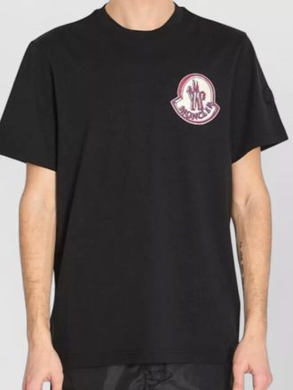 Moncler short sleeve crew neck cotton t shirt