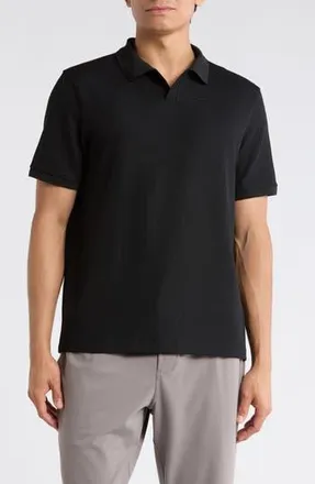 Zella Johnny Collar Golf Polo in Black at Nordstrom Rack, Size Xx-Large