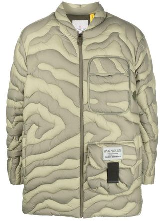 Moncler x Salehe Bembury Peano down jacket - Green