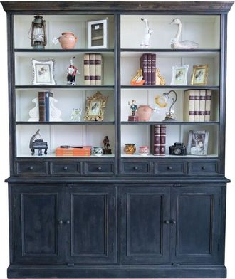 Biscottini International Solid teak wood bookcase