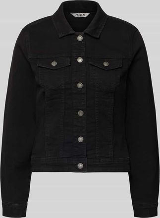 Only Regular Fit Jeansjacke aus Baumwoll-Mix Modell WONDER in Black, Gr&ouml;&szlig;e XL