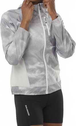 Salomon Bonatti Cross Jacket In White/gray Violet/frost Gray