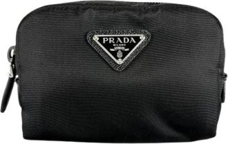 Prada Pre-owned Pouch - Dames - Vintage Mini Tas - Zwart - ONE Size - Nylon - Vintage