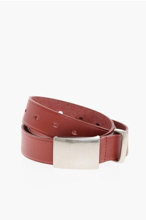 Comme Des Gar&ccedil;ons HOMME PLUS Solid Color Leather Belt 30mm size M