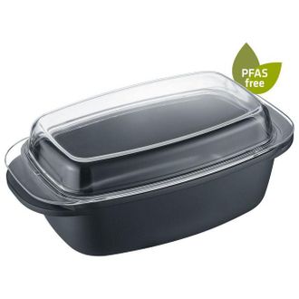 Berndes 095978 Teglia Da Forno 5,2 L Rettangolare Alluminio, Ghisa Tegame Per Cottura Al Gratin