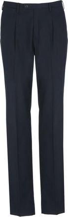 Incotex Kostuumbroek - Heren - Nette broeken - Blauw - L - Katoen - Broeken
