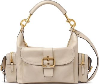 Chlo&eacute; Stijlvolle leren tas met meerdere zakken - Dames - Handtassen - Beige - ONE Size - Katoen - Tassen