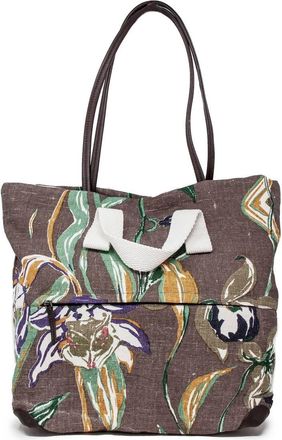 Epice Womens Meadow Orchids Mini Shopping Bag In Clay