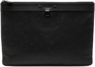 Louis Vuitton Pre-owned Discovery Pochette - Dames - Vintage Clutch - Zwart - ONE Size - Leer - Vintage