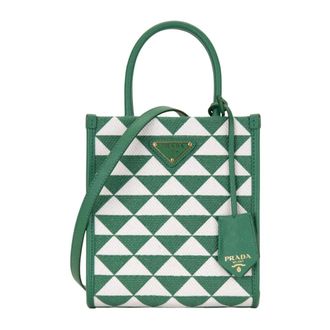 Prada Handbags, female, Green, Size: ONE SIZE Handbags