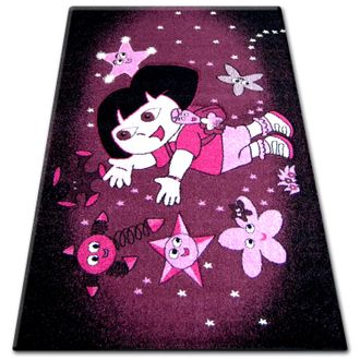 RugsX Rugsx - Alfombra Pilly 7818 Dora - Purpura/negro Purple 160x220 Cm