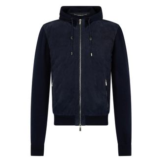 Moorer Hoodies & sweatvesten, Heren, Blauw, M, Hoodie Jacket