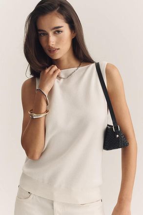 Maeve Cowl Back Knit Tank Top