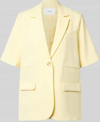 Vero Moda Relaxed Fit Blazer mit Viskose-Anteil Modell Likka in GELB, Gr&ouml;&szlig;e 34