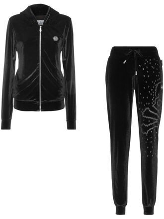 Philipp Plein Skull & Bones tracksuit (set of two) - women - Polyester/Elastane - S - Black