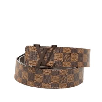 Louis Vuitton Pre-owned Belts, female, Brown, Size: ONE SIZE Pre-owned Damier Ebene Canvas Belt