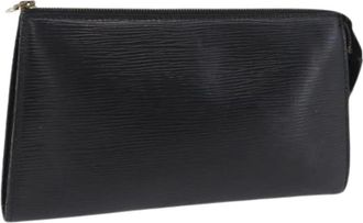 Louis Vuitton Pre-owned Epi Leather Accessory Pouch - Dames - Vintage Clutch - Zwart - ONE Size - Leer - Vintage