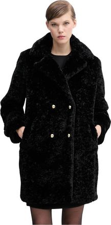 Gaud&igrave; Buttoned-cuff Coat - Dames - Jassen - Zwart - XL - Leer - Jassen