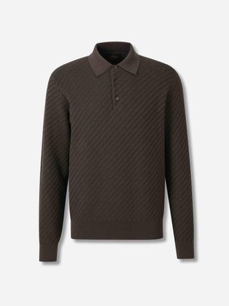 Brioni Long Sleeve Polo